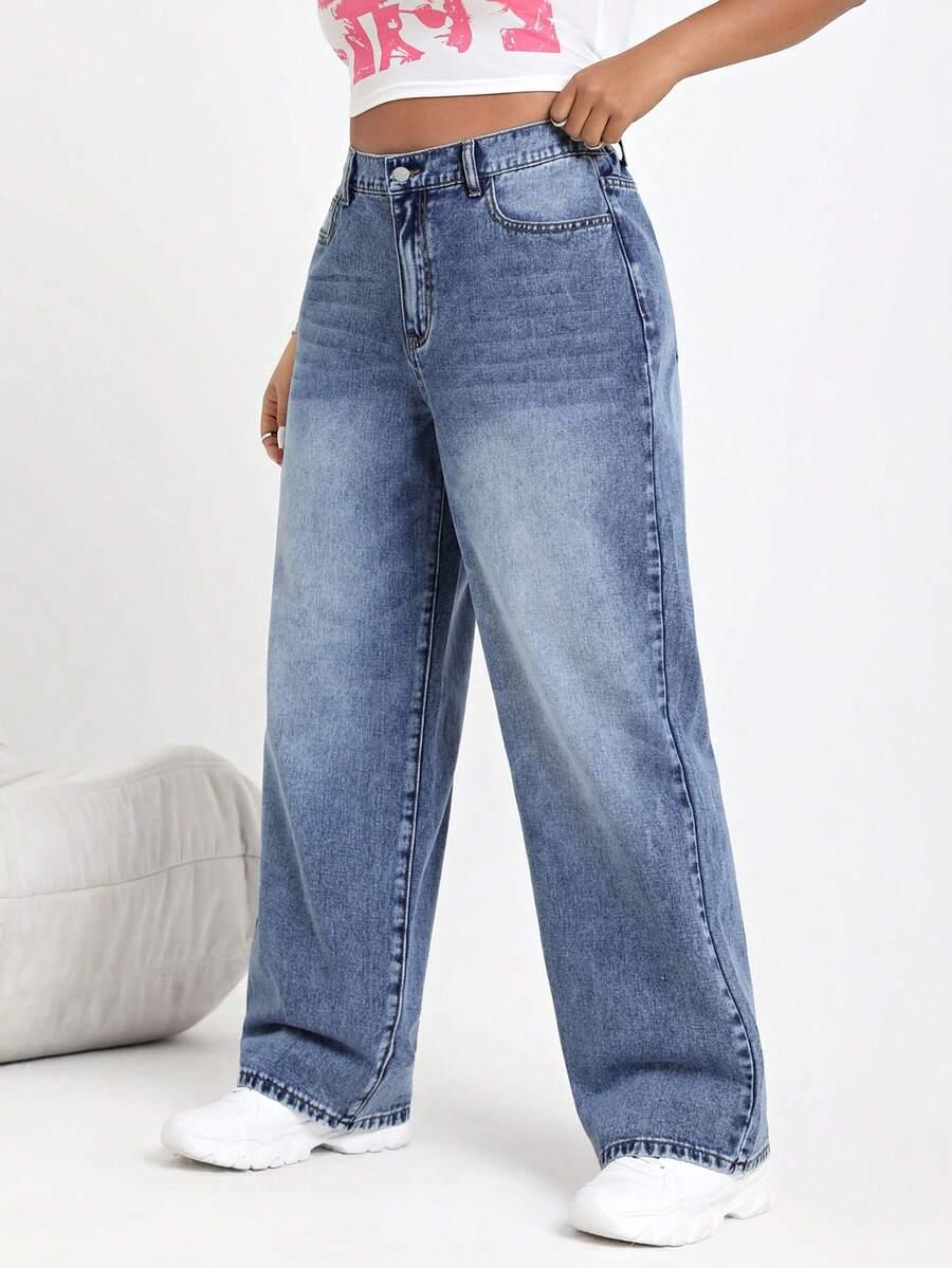 SHEIN NIEBIESKIE JEANSOWE SPODNIE PK01__48
