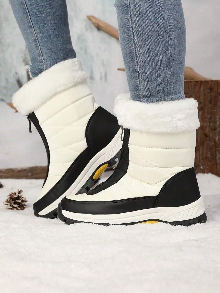 SHEIN BIAŁE ŚNIEGOWCE KONTRAST W01__40