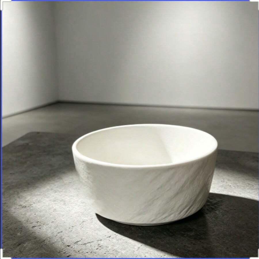 SHEIN BIAŁA MISKA CERAMICZNA S07__12X5,5
