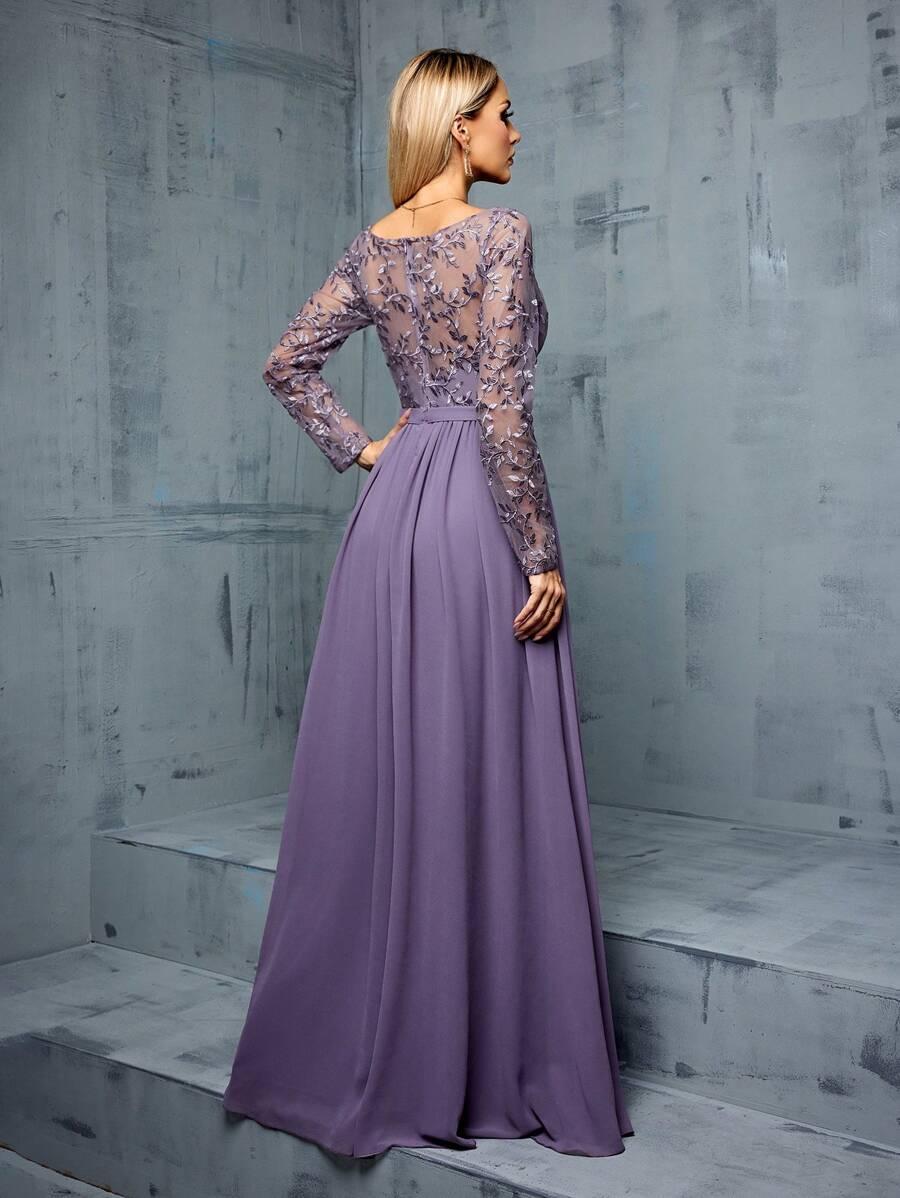 MGIACY FIOLETOWA MAXI SUKIENKA S06__M