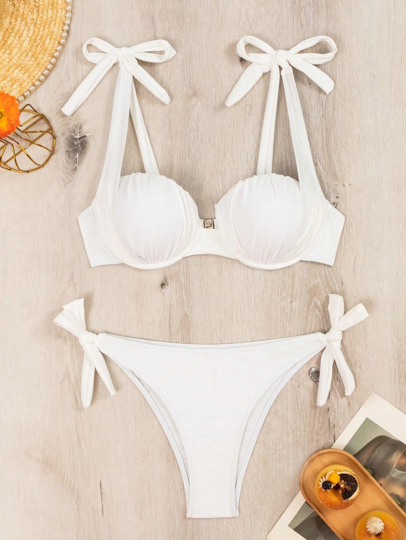 SHEIN DWUCZĘŚCIOWY STRÓJ KĄPIELOWY S09__XL