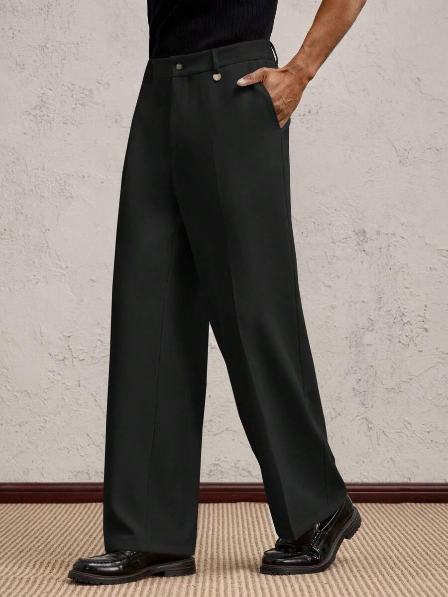 SHEIN CZARNE SPODNIE CASUAL S06__M