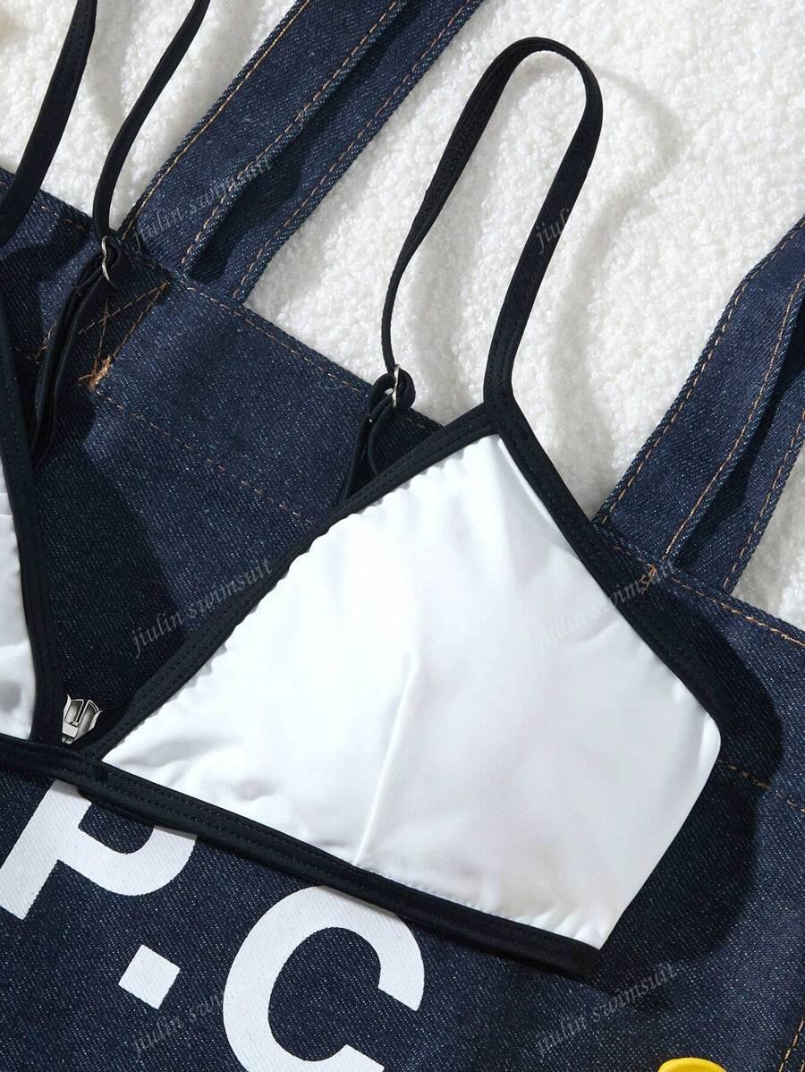 SHEIN BIAŁY DWUCZĘŚCIOWY STRÓJ KĄPIELOWY S09__S