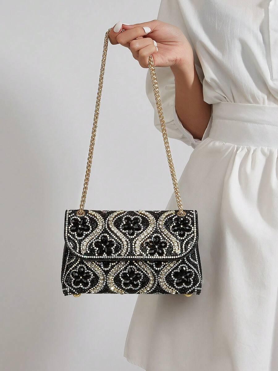 SHEIN TOREBKA ZDOBIENIA POŁYSK S07__21X12,5