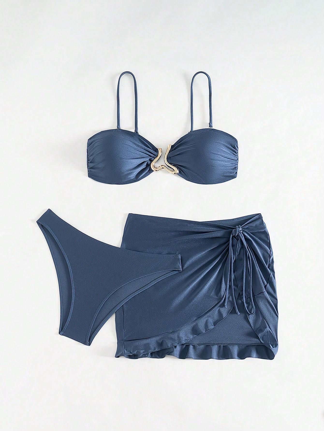 SHEIN TRZYCZĘŚCIOWY STRÓJ KĄPIELOWY S09__S