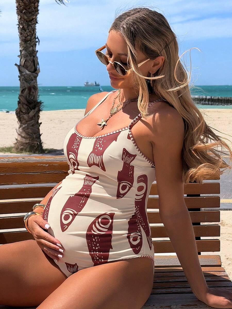 SHEIN JEDNOCZĘŚCIOWY STRÓJ KĄPIELOWY S09__L