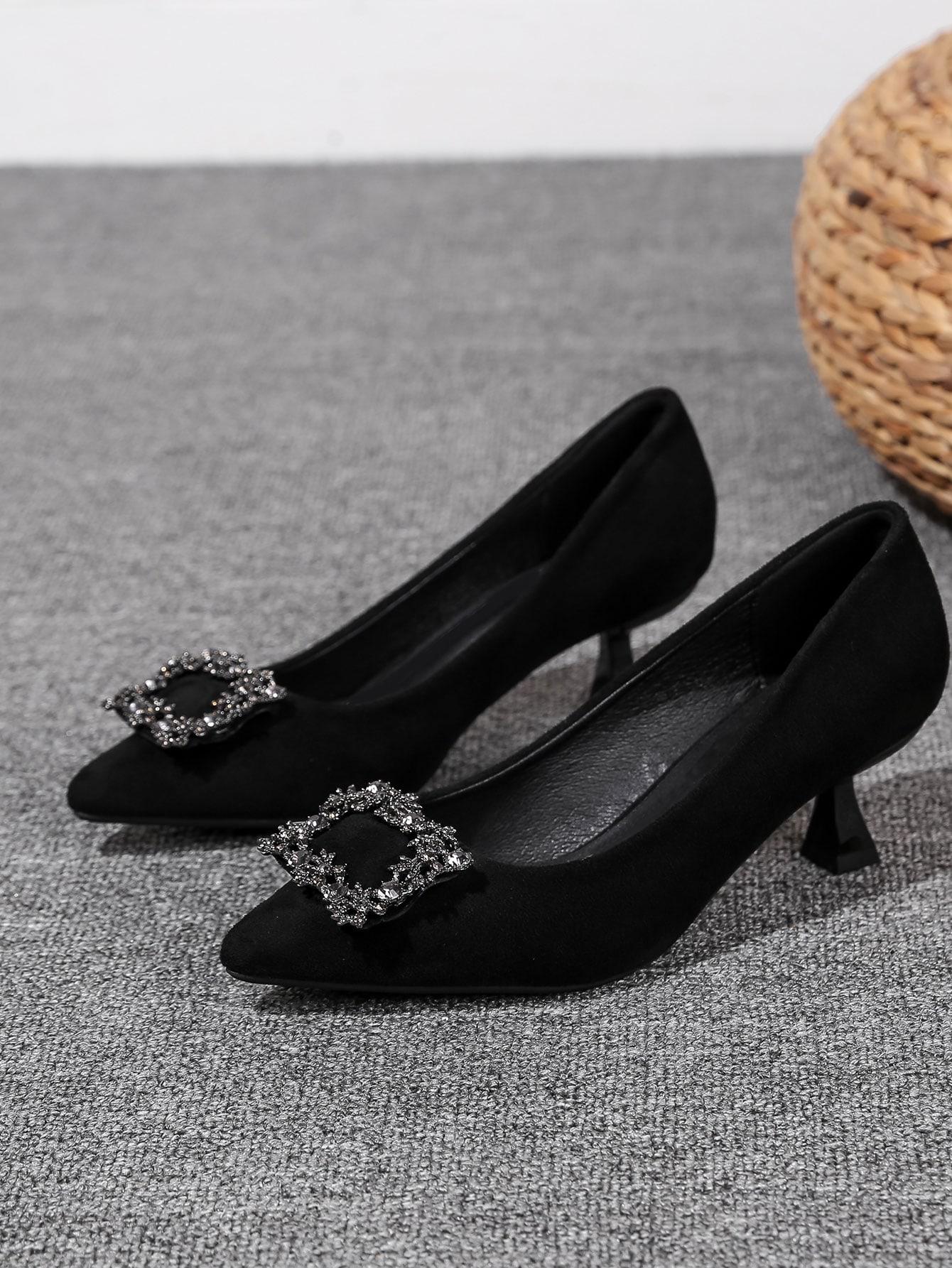 SHEIN CZARNE CZÓŁENKA ZDOBIENIE S06__38