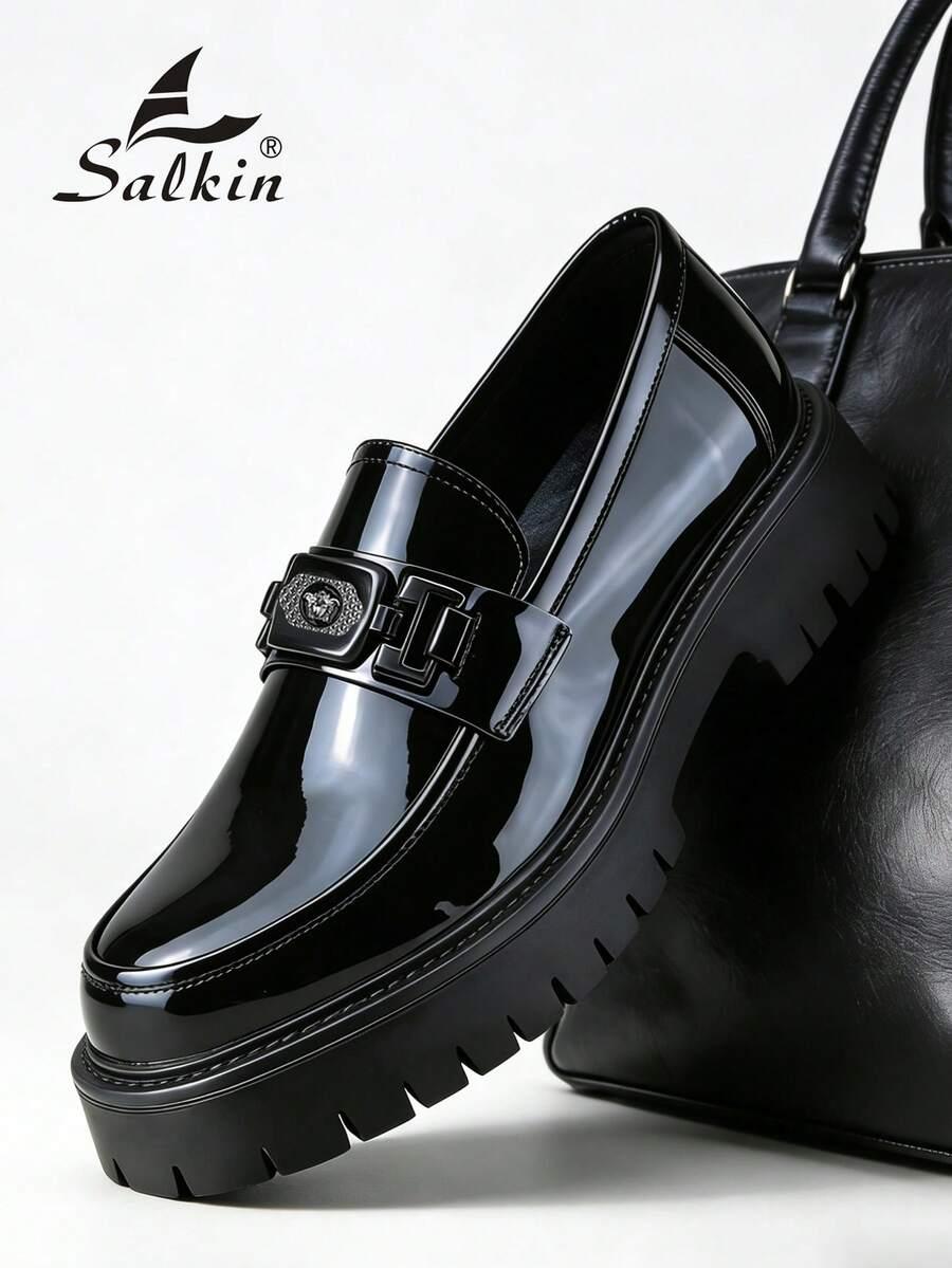 SALKIN CZARNE MOKASYNY CASUAL S06__42