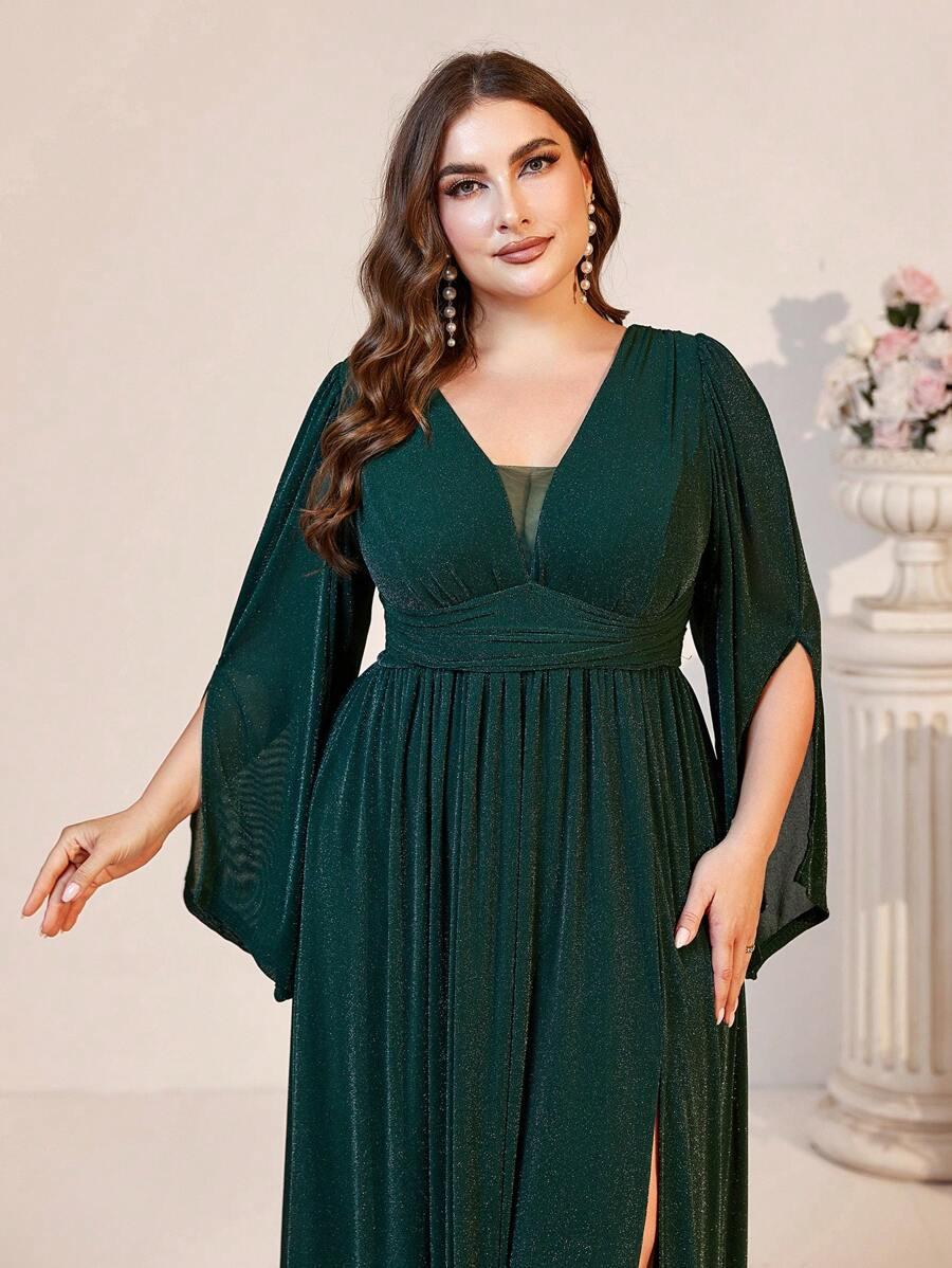 SHEIN ZIELONA MAXI SUKIENKA S06__48