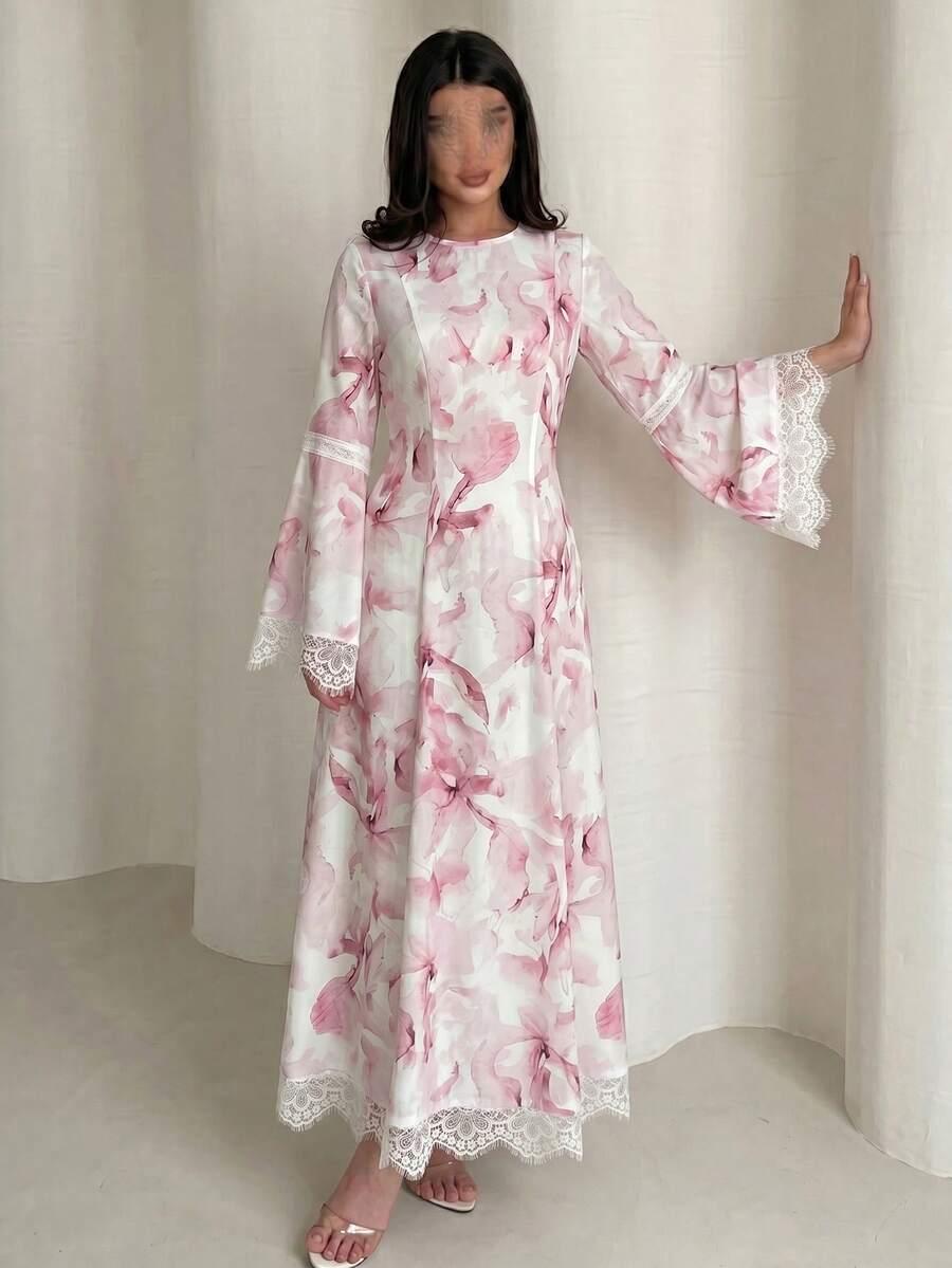 YASMYNA MAXI SUKIENKA KWIATY S06__L