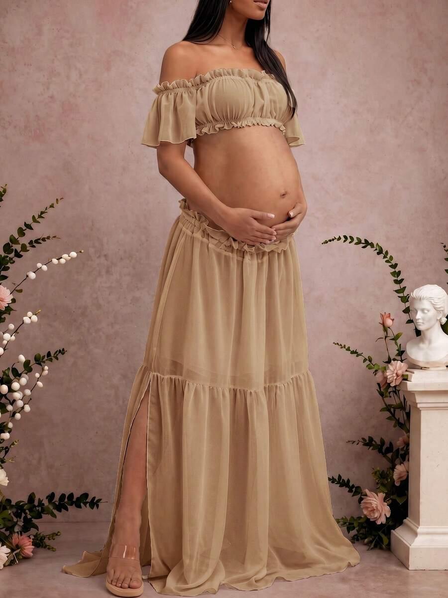 SHEIN TOP SPÓDNICA CIĄŻOWY KOMPLET S06__XL
