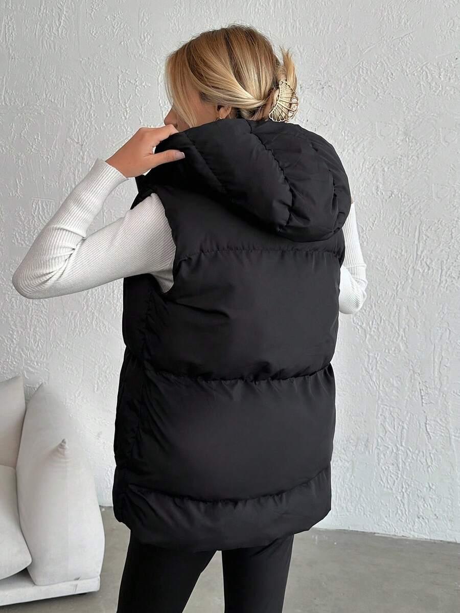 SHEIN CZARNA PIKOWANA KAMIZELKA S06__XS