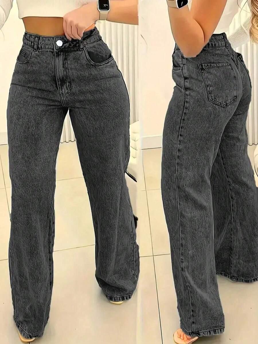 SHEIN CZARNE SPODNIE JEANS S06__50