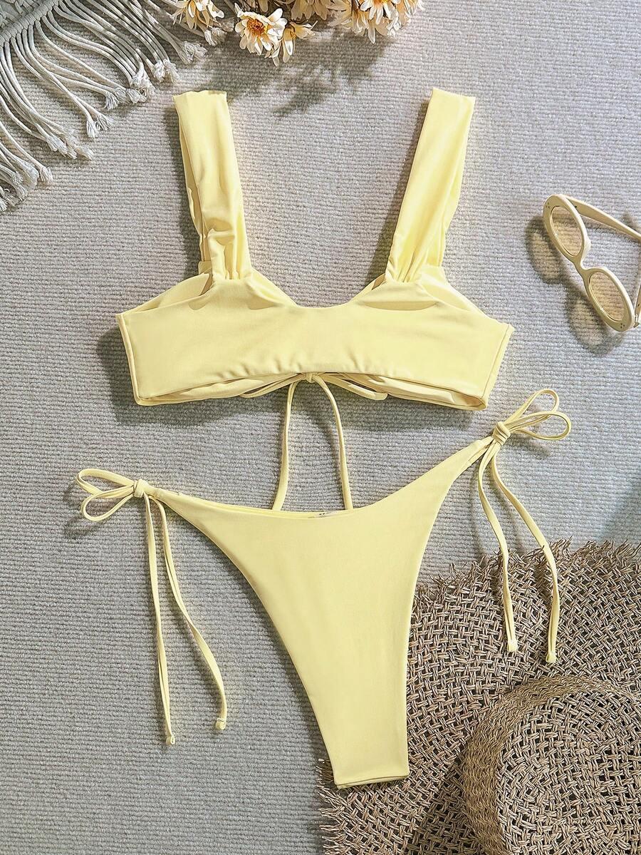 SHEIN DWUCZĘŚCIOWY STRÓJ KĄPIELOWY S09__XS