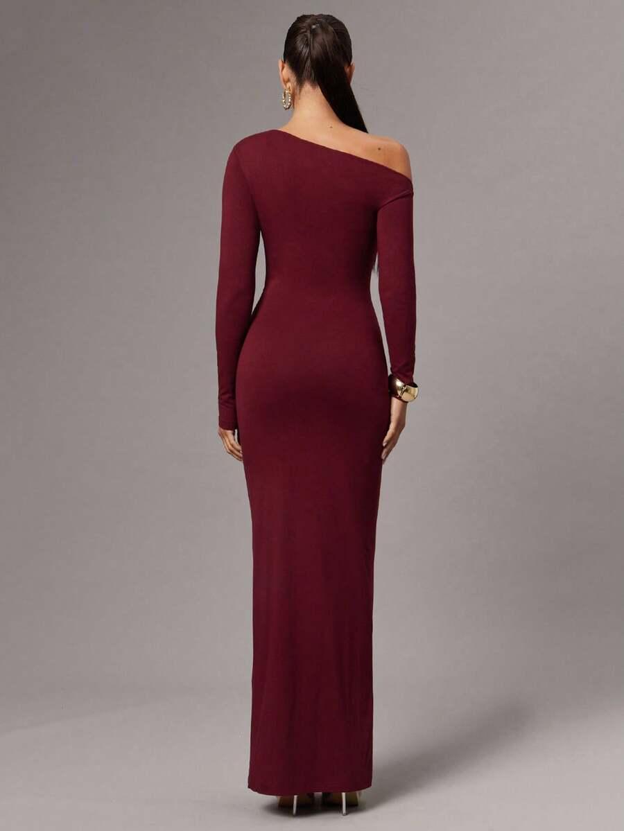 SHEIN CZERWONA MAXI SUKIENKA S06__M