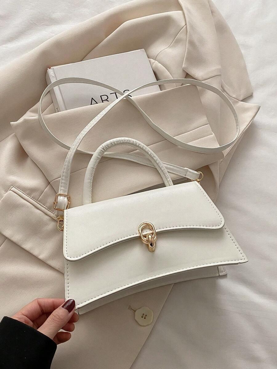 SHEIN BIAŁA TOREBKA PASEK S07__8,5X13,5X23CM