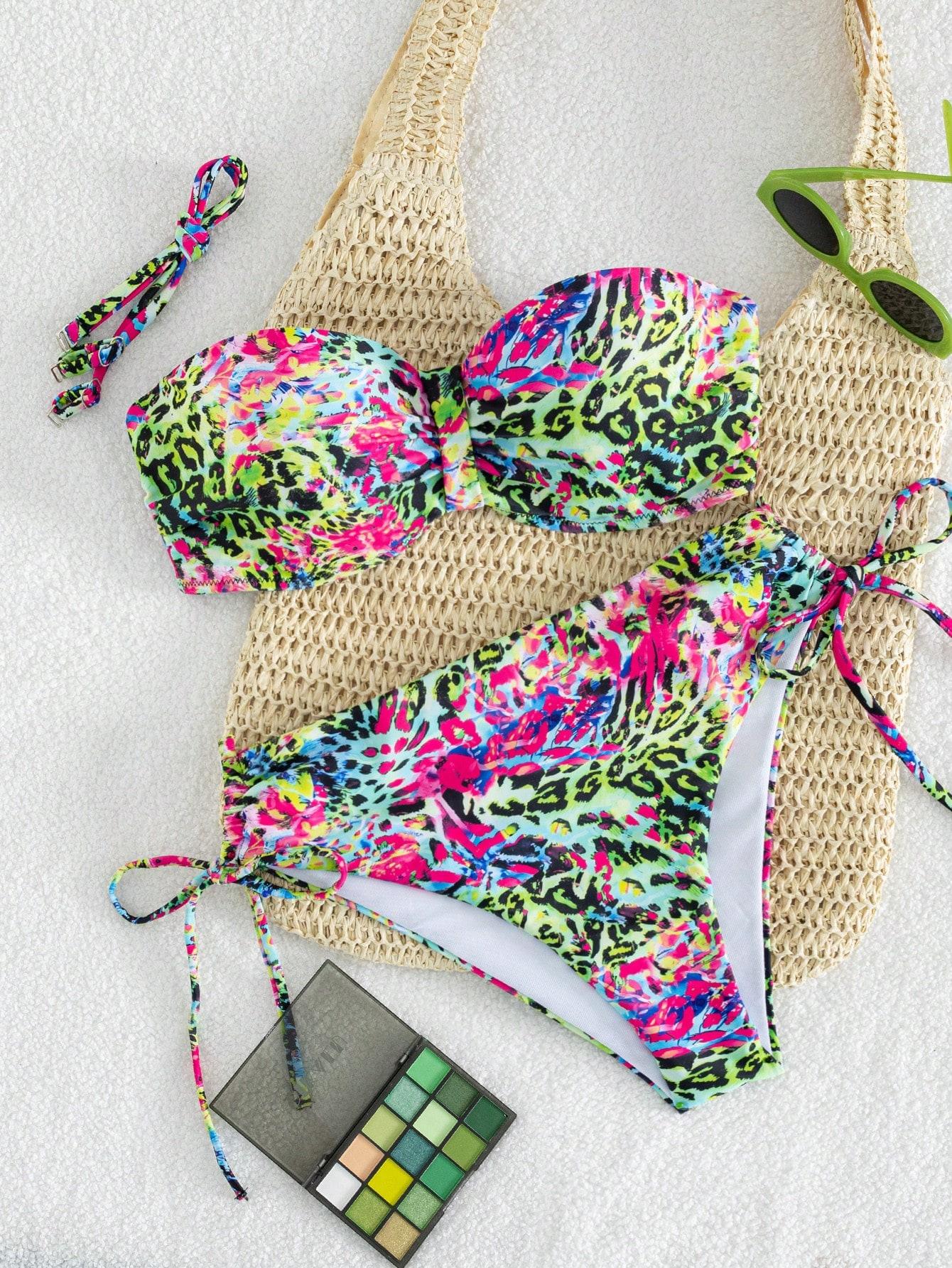 SHEIN DWUCZĘŚCIOWY STRÓJ KĄPIELOWY S09__M