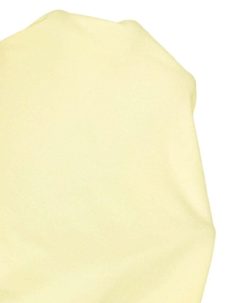 SHEIN ŻÓŁTY TOP ODKRYTE PLECY S06__M