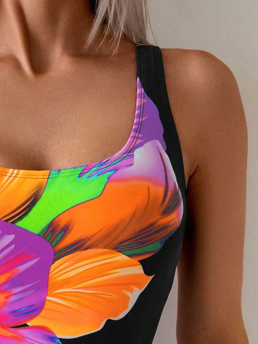 SHEIN JEDNOCZĘŚCIOWY STRÓJ KĄPIELOWY S09__S