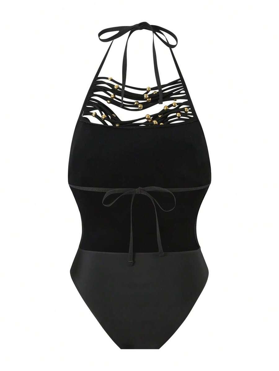SHEIN JEDNOCZĘŚCIOWY STRÓJ KĄPIELOWY S09__S
