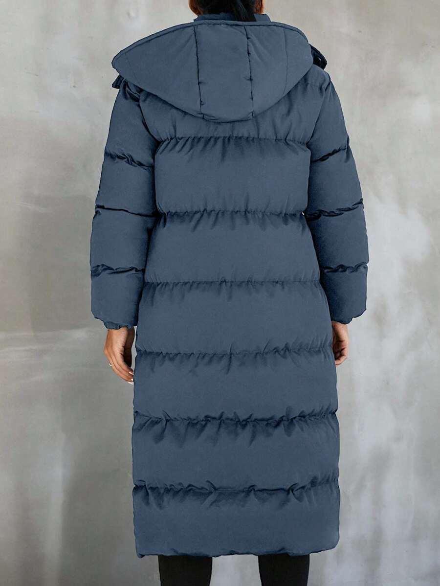 EURMUSE NIEBIESKA PIKOWANA KURTKA ZAMEK W01__L