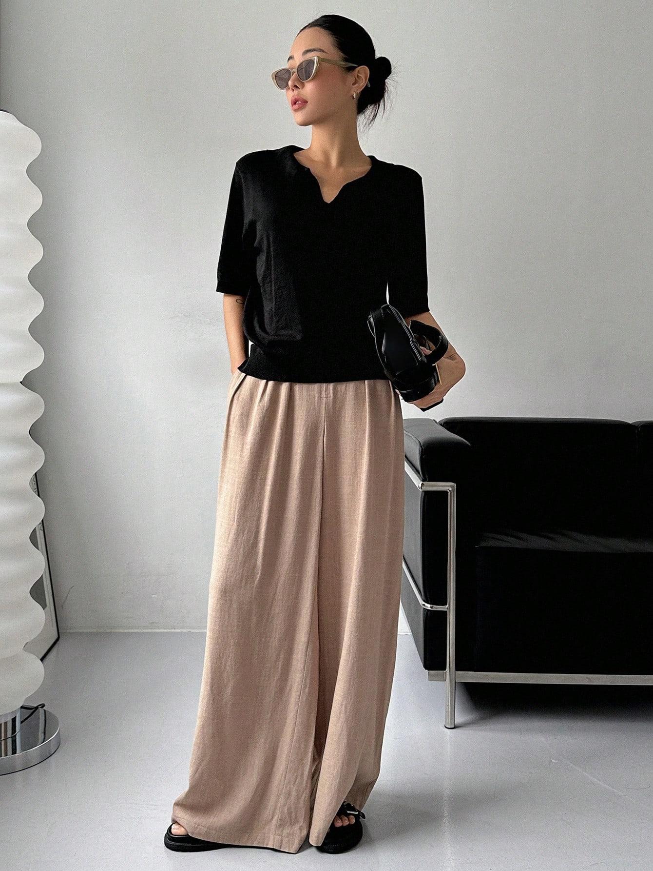 DAZY CZARNY TOP DZIANINA S06__M