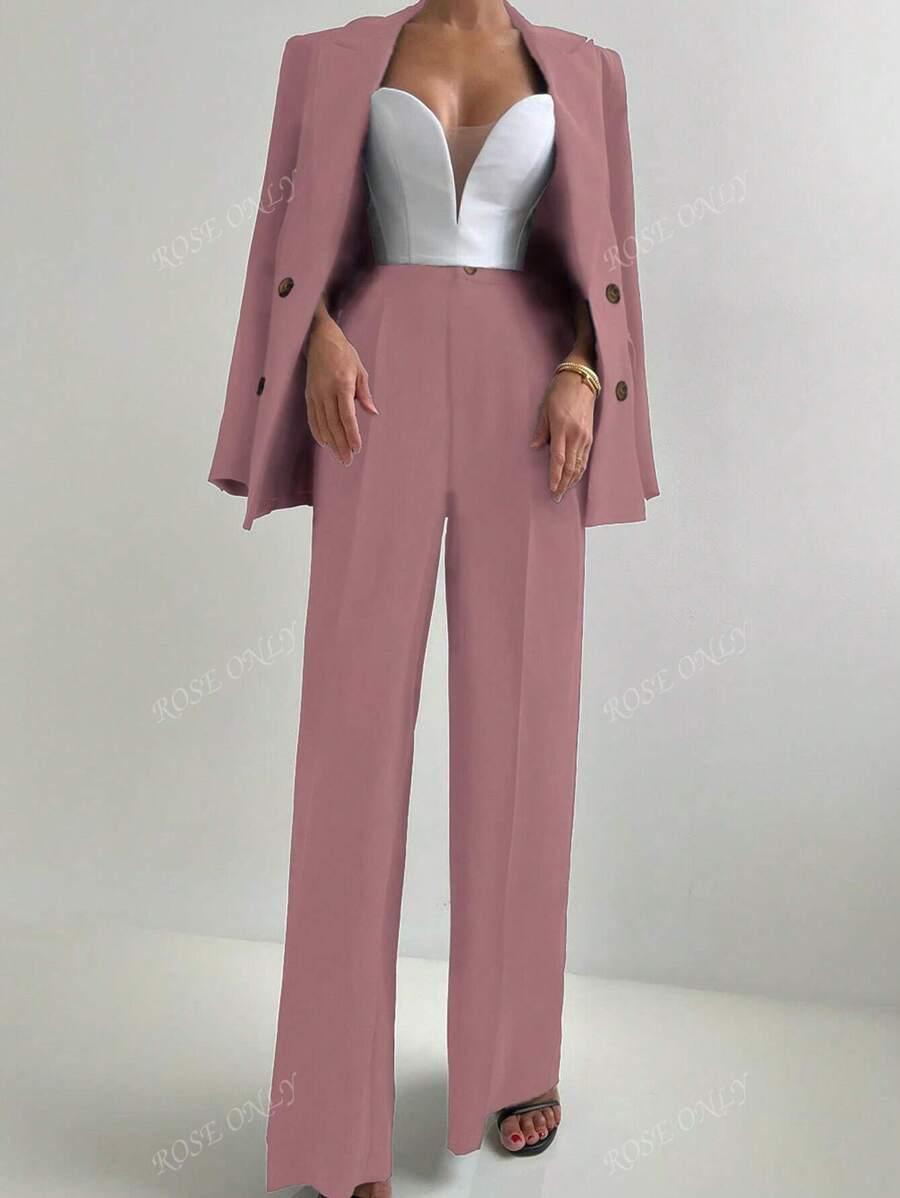 SHEIN MARYNARKA SPODNIE KOMPLET S06__S