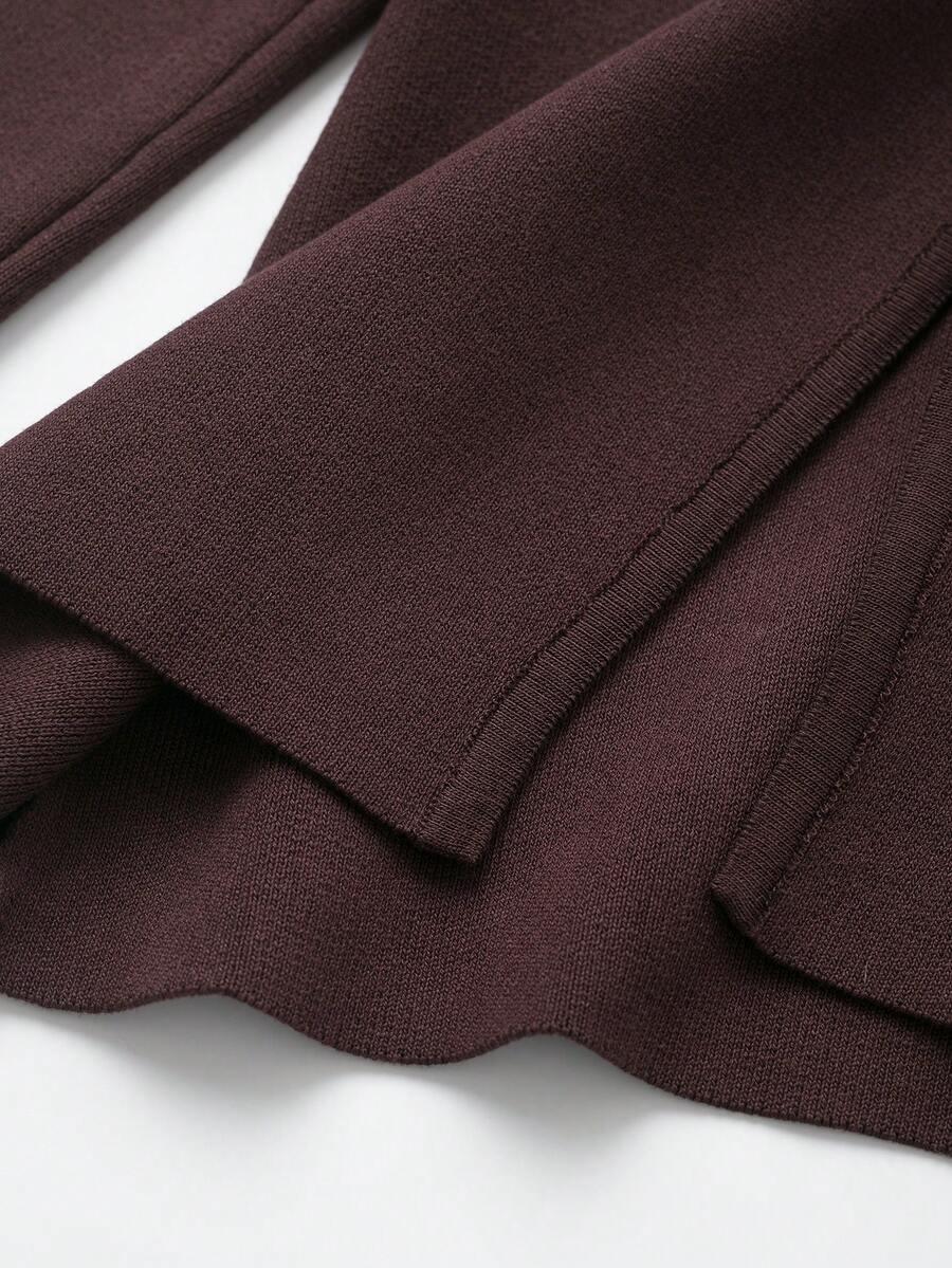 SHEIN SWETER GUZIK DŁUGI RĘKAW S06__L