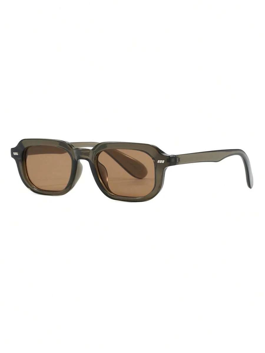 SHEIN BRĄZOWE OKULARY PRZECIWSŁONECZNE S07