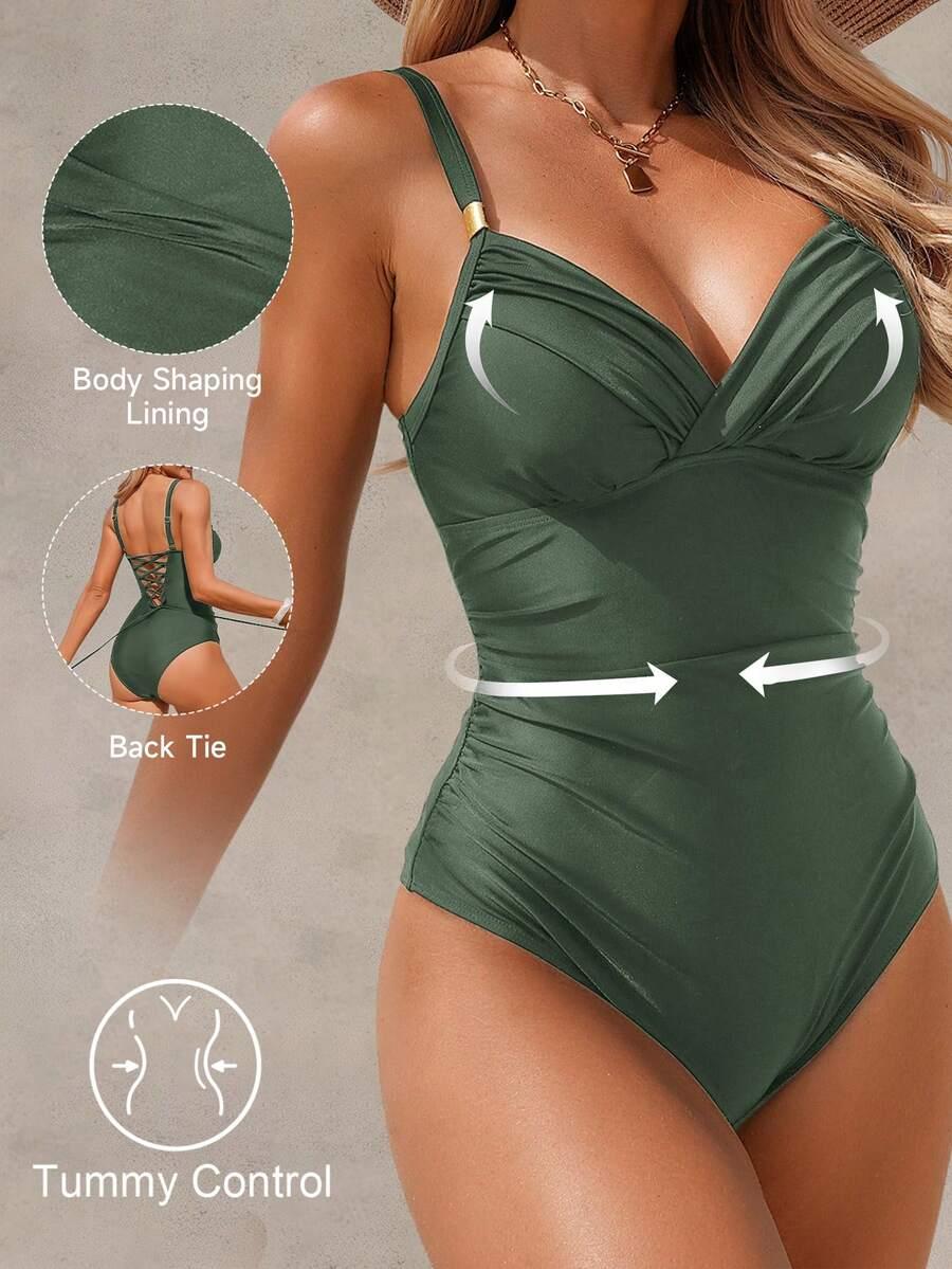 SHEIN JEDNOCZĘŚCIOWY STRÓJ KĄPIELOWY S06__XL