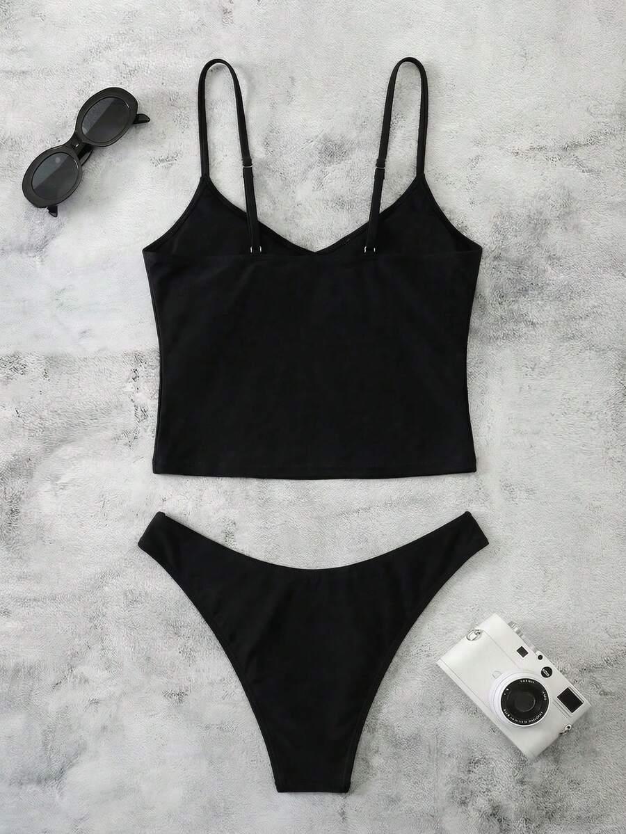 SHEIN DWUCZĘŚCIOWY STRÓJ KĄPIELOWY S09__L