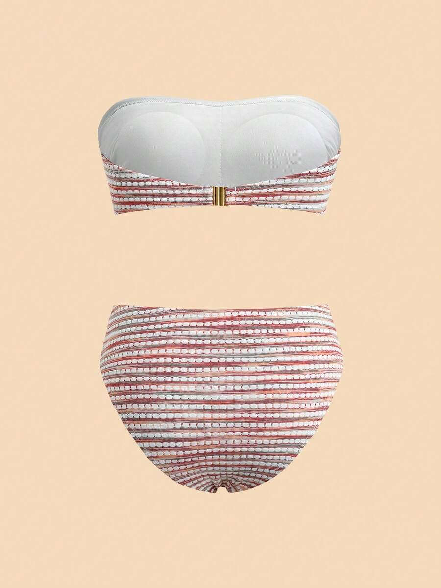 SHEIN DWUCZĘŚCIOWY STRÓJ KĄPIELOWY S09__L