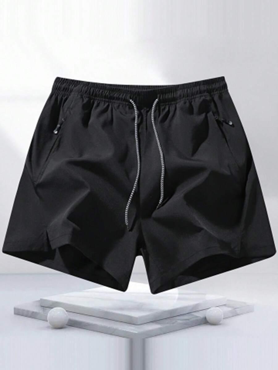 SHEIN CZARNE SPODENKI SPORTOWE S06__S
