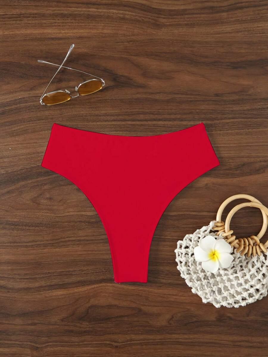SWIM BASICS CZERWONY DÓŁ OD BIKINI S09__S