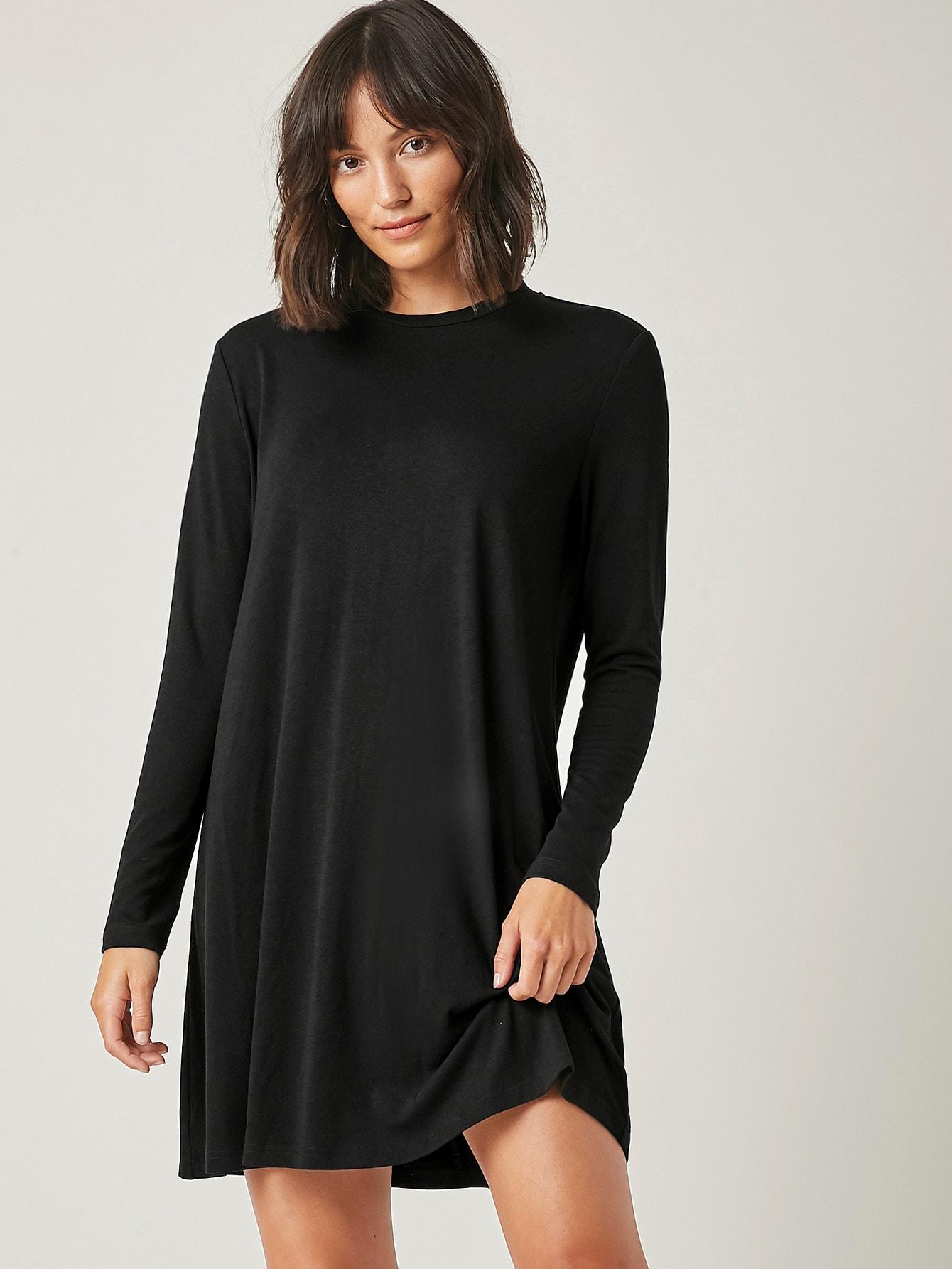 SHEIN CZARNA SUKIENKA MINI CASUAL S06__L