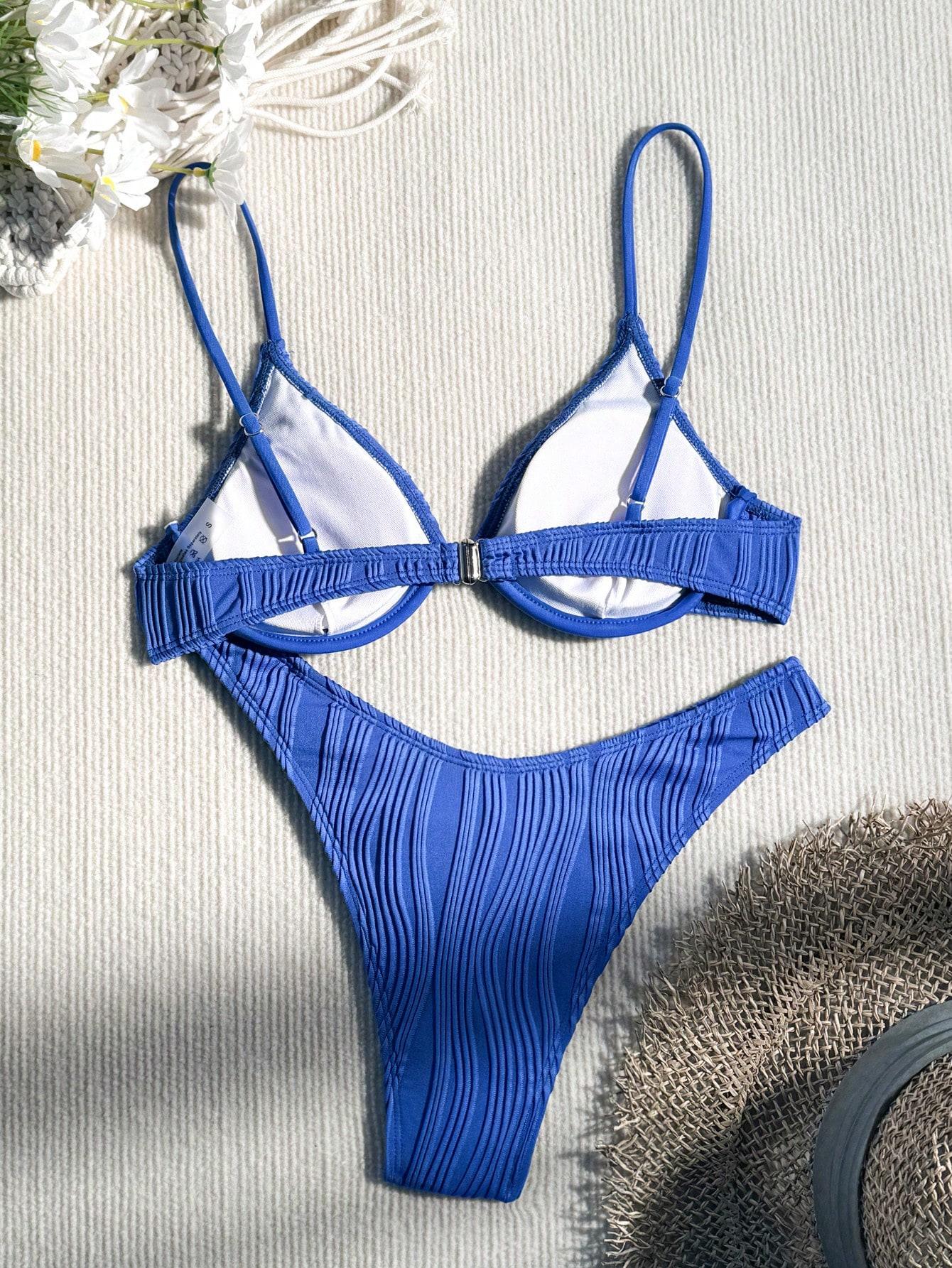 SHEIN DWUCZĘŚCIOWY STRÓJ KĄPIELOWY S09__L