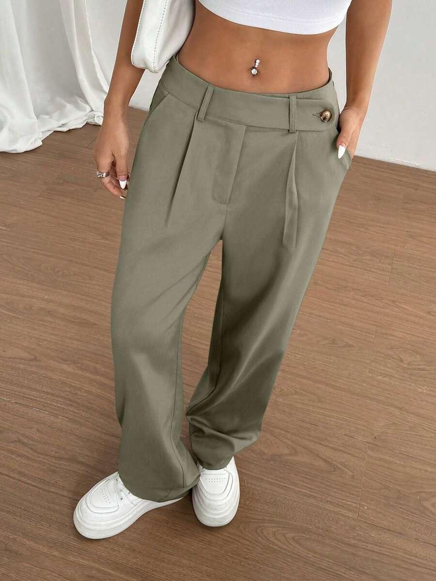 SHEIN PROSTE SPODNIE CASUAL S06__M