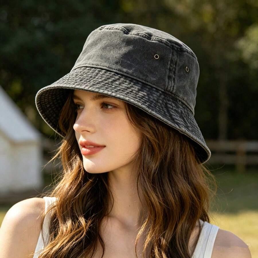 SHEIN CZARNA CZAPKA BUCKET S07__OS