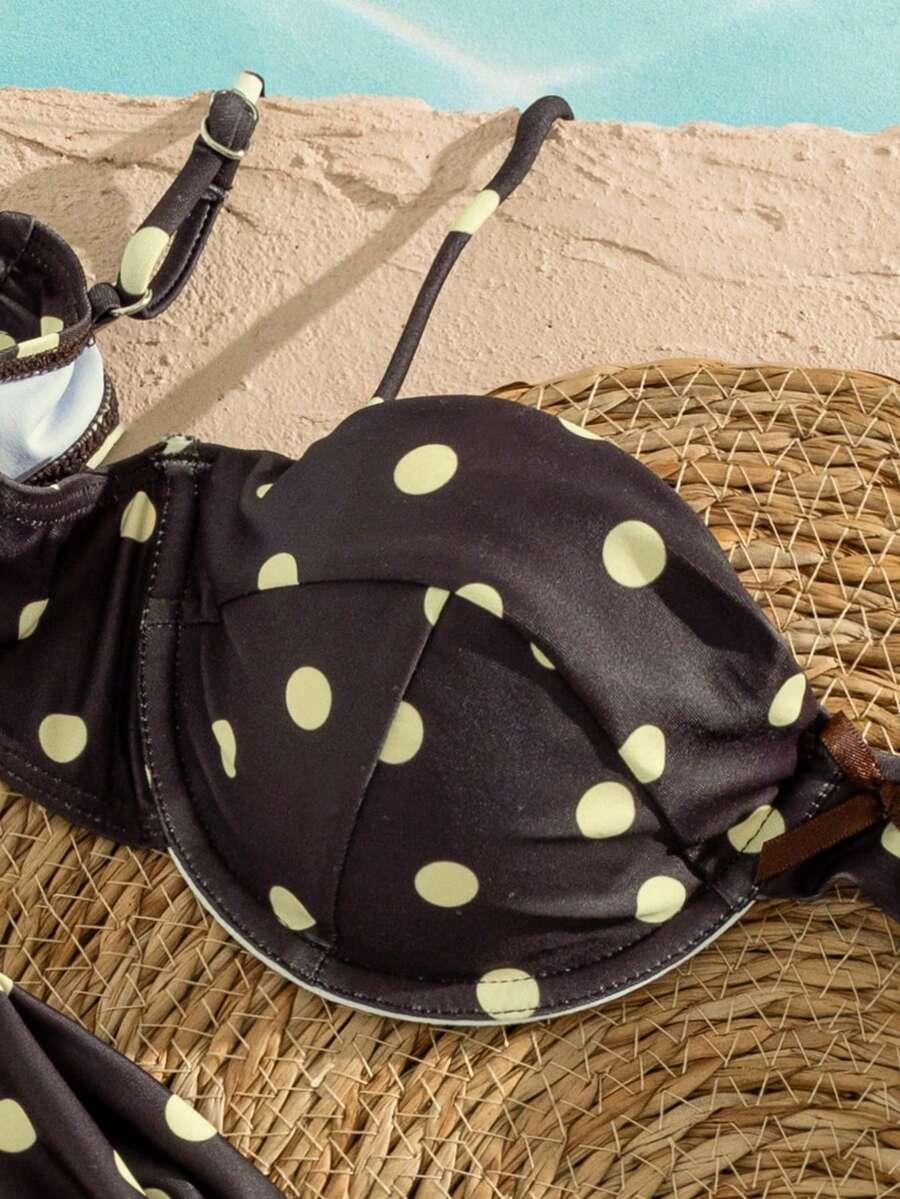 SHEIN DWUCZĘŚCIOWY STRÓJ KĄPIELOWY S09__L