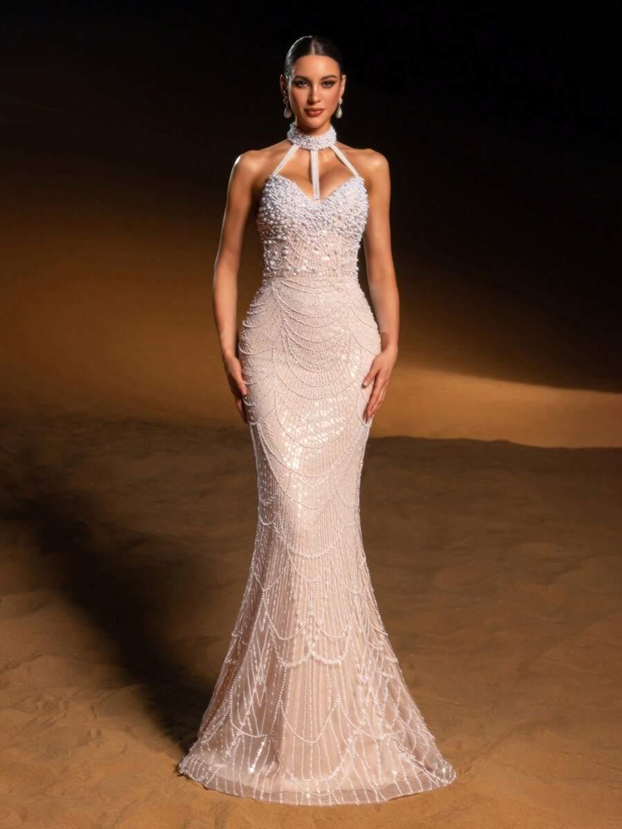 FAERIESTY ZDOBIONA MAXI SUKIENKA S06__S