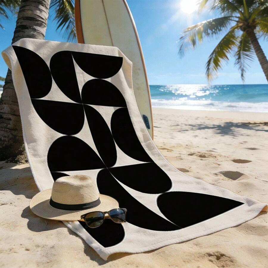 SHEIN RĘCZNIK PLAŻOWY WZÓR S07__90X180CM