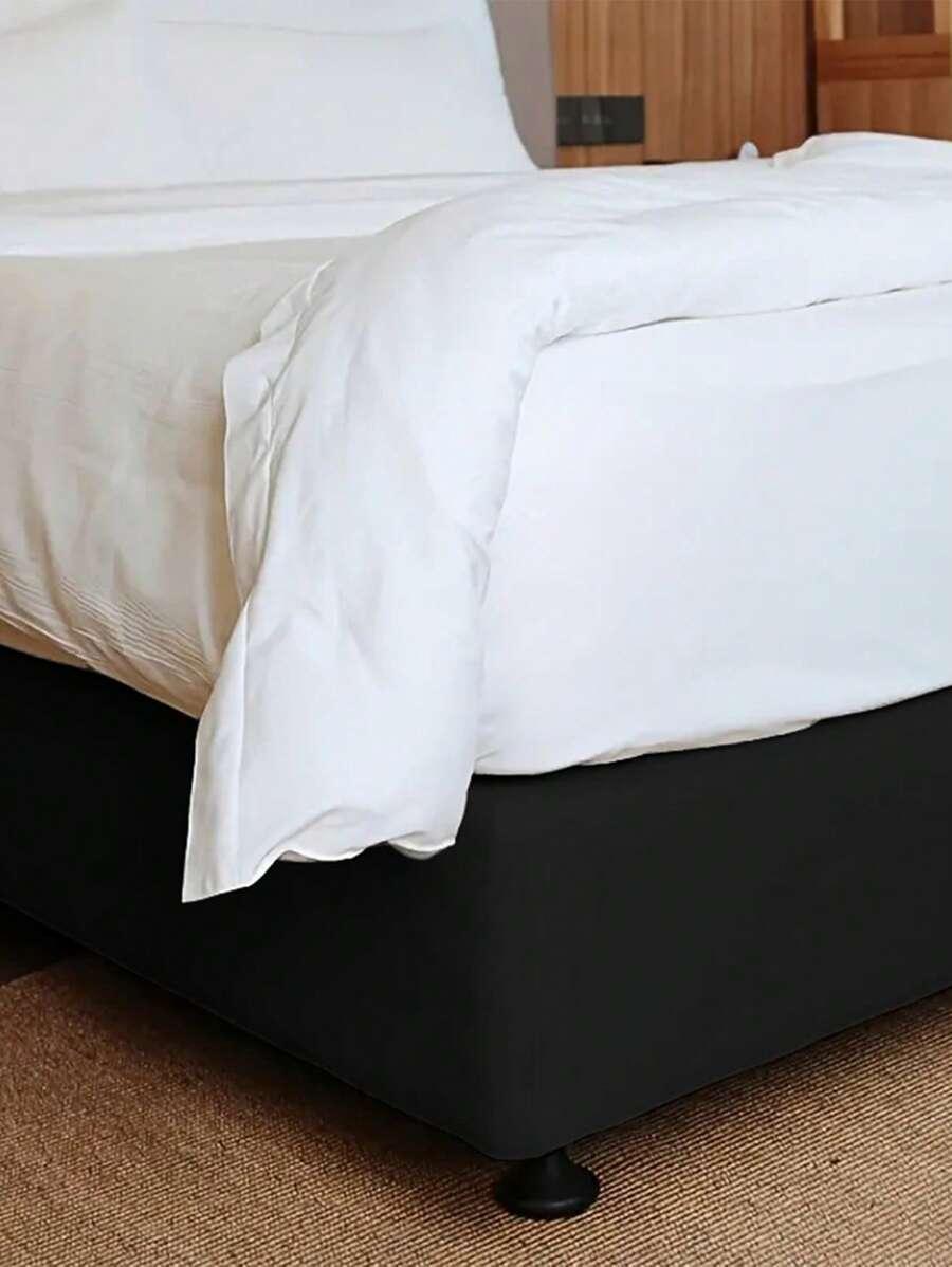 SHEIN CZARNE PRZEŚCIERADŁO Z GUMKĄ S07__180X200CM