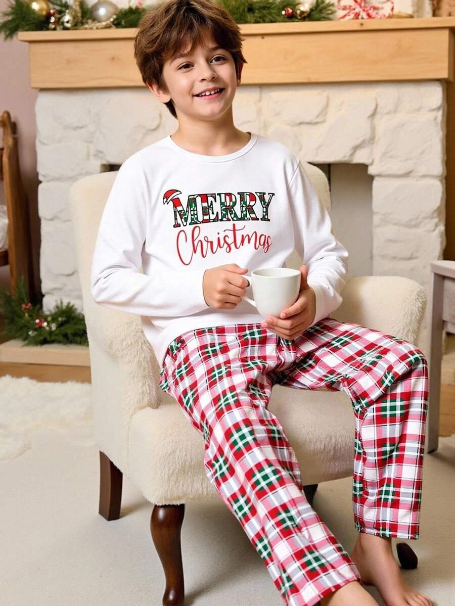 SHEIN ŚWIĄTECZNA PIŻAMA MERRY CHRISTAMS BDD__134/140