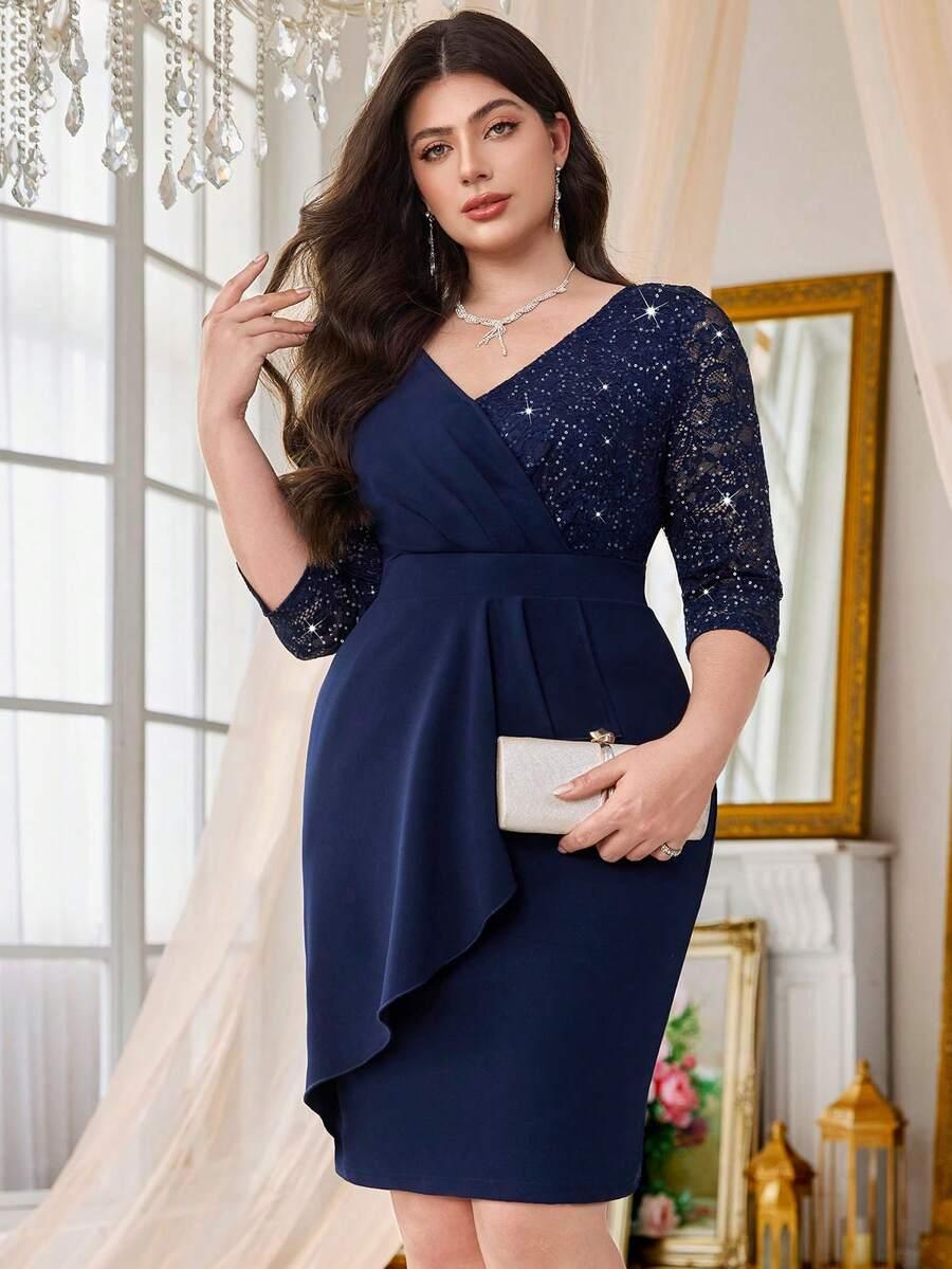 SHEIN GRANATOWA SUKIENKA ZAMEK S06__50