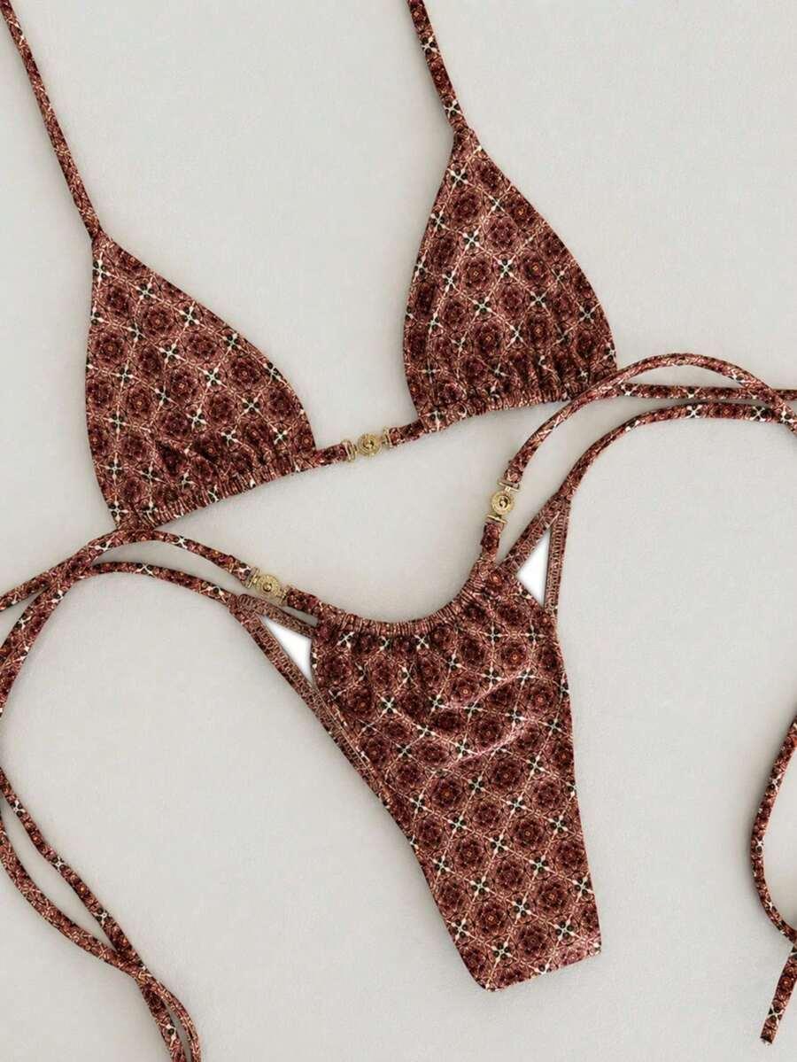 SHEIN DWUCZĘŚCIOWY STRÓJ KĄPIELOWY S09__XS