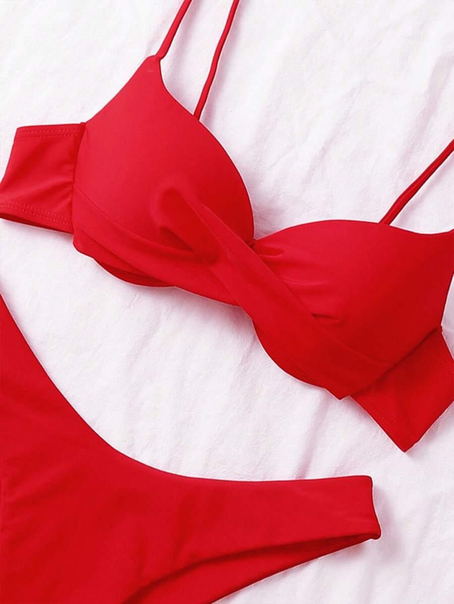 SHEIN DWUCZĘŚCIOWY STRÓJ KĄPIELOWY S09__L