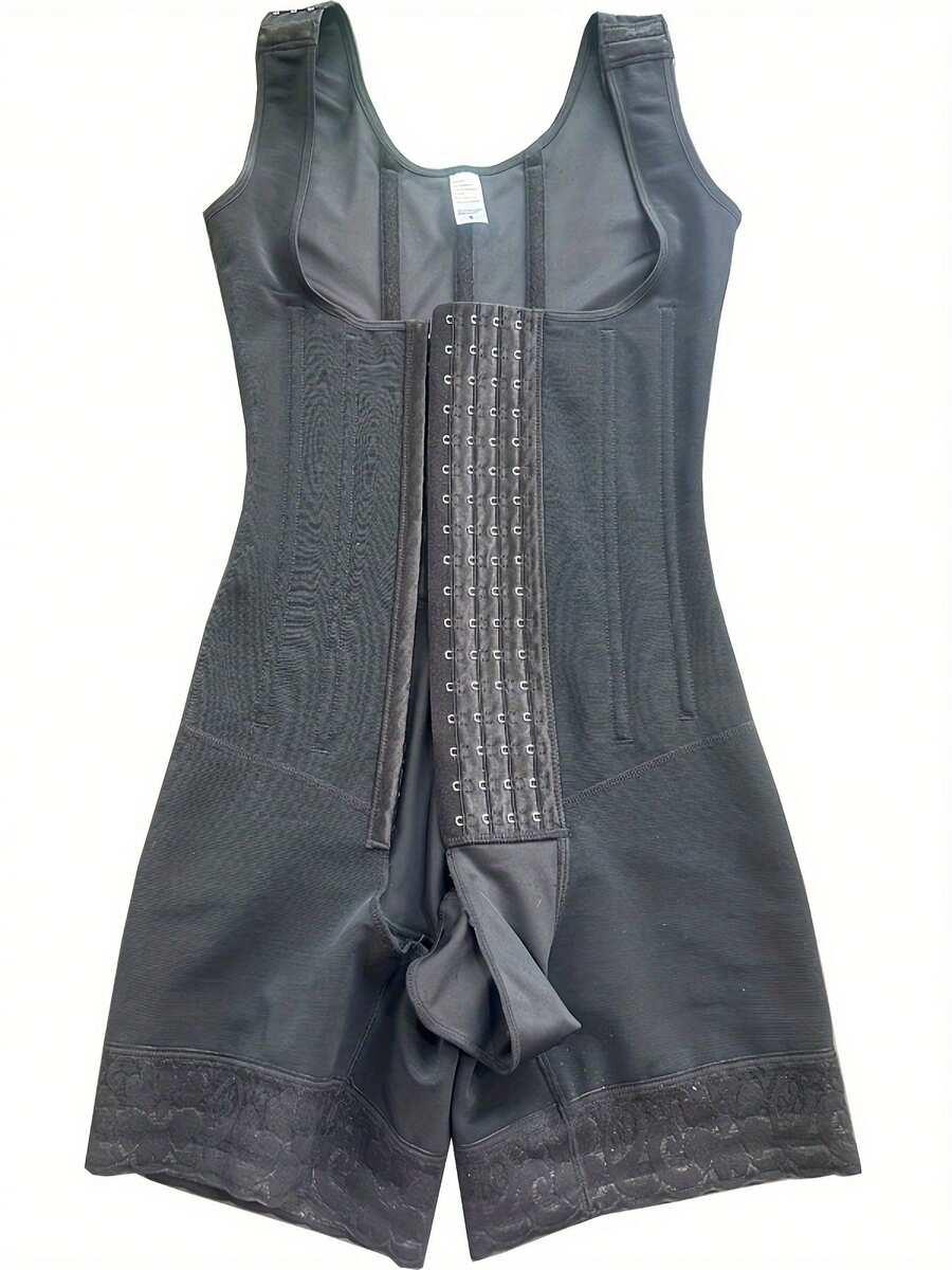 SHEIN CZARNY KOMBINEZON BODY WYSZCZUPLAJĄCE S06__M