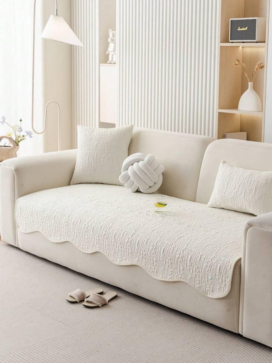 SHEIN KREMOWA NARZUTA NA KANAPĘ S07__90X210