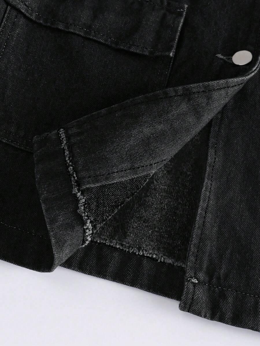 GLOWEVE CZARNA KURTKA JEANS S09__S