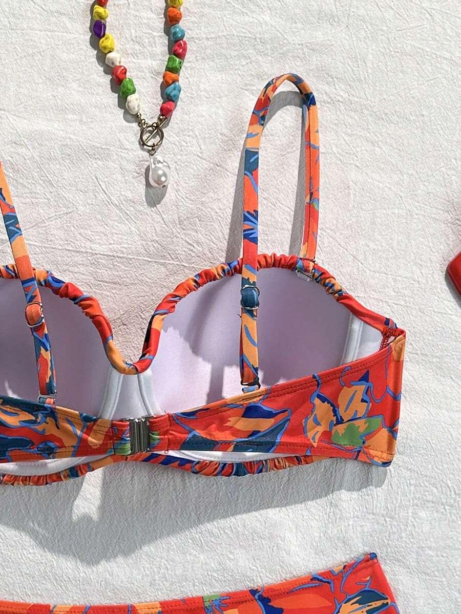 SHEIN DWUCZĘŚCIOWY STRÓJ KĄPIELOWY S09__M